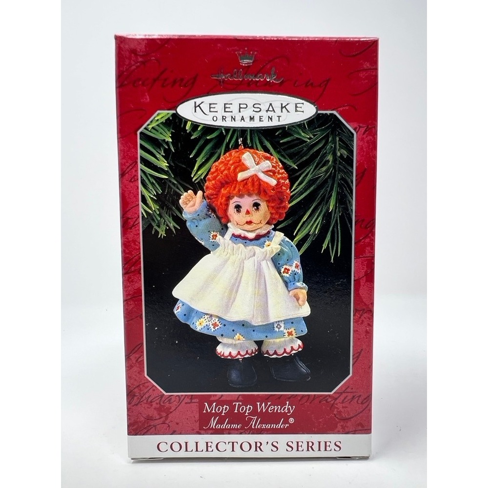 Hallmark Ornament Madame Alexander Mop Top Wendy 1998 Blue Excellent Series 3